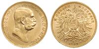 10 koron 1909, złoto 3.39 g
