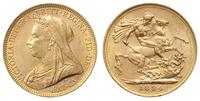funt 1894 / M, Melbourne, złoto 7.98 g