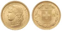 20 franków 1886, typ Helvetia, złoto 6.45 g