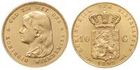 10 guldenów 1897, Utrecht, złoto 6.71 g, pięknie
