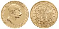 10 koron 1909, Wiedeń, typ Marschall, złoto 3.39