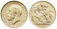 funt 1918/P, Perth, złoto 8.00 g, pięknie zachow