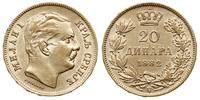 20 dinarów 1882/V, Wiedeń, złoto 6.43 g, Fr. 4