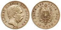 10 marek 1888/E, Muldenhütten, złoto 3.93 g, Jae