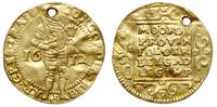dukat 1612, Utrecht, złoto 3.32 g, przedziurawio