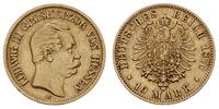 10 marek 1876/H, Darmstadt, złoto 3.92 g, Jaeger