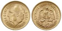 5 peso 1955 / M, Meksyk, NOWE BICIE, złoto 4.16 