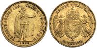 10 koron 1906, złoto 3.37g