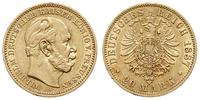 20 marek 1887 / A, Berlin, złoto 7.92 g, Fr. 381