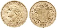 20 franków 1927 B, Berno, złoto 6.43 g, Fr. 499