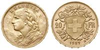20 franków 1927/B, Berno, złoto 6.45 g