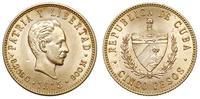 5 peso 1915, złoto 8.36 g, Fr. 4