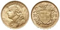 20 franków 1947/B, Berno, złoto 6.46g, Friedberg