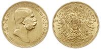 10 koron 1909, Wiedeń, typ Marschall, złoto 3.39