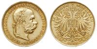 20 koron 1892, Wiedeń, złoto 6.77 g, stare bicie