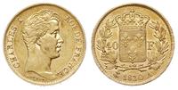 40 franków 1830/A, Paryż, złoto 12.86 g, Gadoury