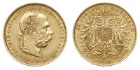20 koron 1892, Wiedeń, złoto 6.77g, Friedberg 50
