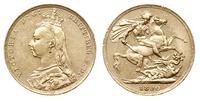 funt 1890, Londyn, złoto 7.98 g, Spink 3866B