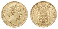 10 marek 1876/D, Monachium, złoto 3.93 g, Jaeger