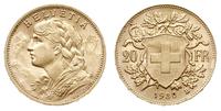 20 franków 1930/B, Berno, złoto 6.45 g, piękny, 