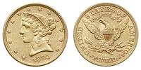 5 dolarów 1895, Filadelfia, złoto 8.36 g