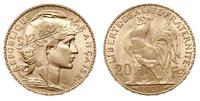 20 franków 1907, Paryż, złoto 6.45 g, Fr. 596.a