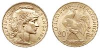 20 franków 1908, Paryż, złoto 6.45 g, Fr. 596.a