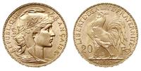 20 franków 1912, Paryż, złoto 6.45 g, piękne, Fr