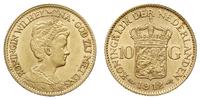 10 guldenów 1912, Utrecht, złoto 6.71 g, piękne,