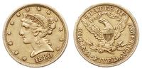 5 dolarów 1880, Filadelfia, złoto 8.28 g, Fr. 14