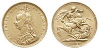 1 funt 1890/S, Sydney, złoto 7.97 g, S. 3868B