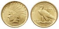 10 dolarów 1907, Filadelfia, rzadki typ monety -