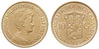 10 guldenów 1913, Utrecht, złoto 6.72 g, Fr. 349