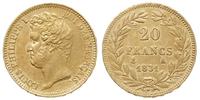 20 franków 1831 A, Paryż, złoto 6.43 g, Fr. 553,