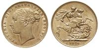 1 funt 1876, Londyn, złoto 7.99 g, bardzo ładny,
