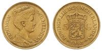 5 guldenów 1912, Utrecht, złoto 3.36 g, Fr. 350