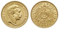 10 marek 1910 A, Berlin, złoto 3.98 g, bardzo ła