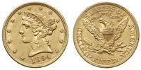 5 dolarów 1894, Filadelfia, złoto 8.35 g