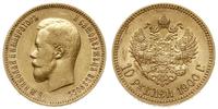 10 rubli 1900 ФЗ, Petersburg, złoto 8.60 g, Bitk