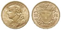 20 franków 1915 B, Berno, złoto 6.45 g, Fr. 499