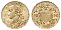 20 franków 1925 B, Berno, złoto 6.45 g, Fr. 499