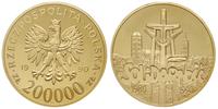 200.000 złotych 1990, USA, 10 - lecie Solidarnoś