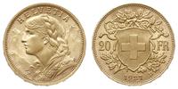 20 franków 1927 B, Berno, złoto 6.45 g, Fr. 499