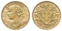 20 franków 1930 B, Berno, złoto 6.45 g, Fr. 499