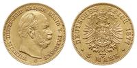 5 marek 1877 C, Frankfurt, złoto 1.98 g, bardzo 