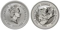 100 dolarów 1998, Miś Koala, platyna "999.5", mo