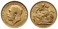 funt 1917/P, Perth, złoto 7.98 g, piękne, Spink 