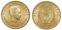 5 peso 1915, Filadelfia, złoto 8.36 g, piękne, F
