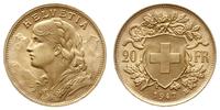20 franków 1947/B, Berno, złoto 6.45 g, piękne, 