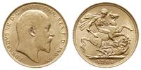 1 funt 1906, Londyn, złoto 7.98 g, Spink 3969